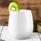 Smarty Had A Party 12 oz. Solid White Elegant Stemless Plastic Wine Glasses (64 Glasses), 64PK 3712-WH-CASE - alternate 2