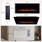 Northwest Electric Fireplace 50 in Wall Mounted with Bluetooth Speakers & Remote to Adjust LED Flames 80-BEF-50B - alternate 3