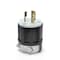 Leviton Locking Plug, L11-20P, 20 A, 250V AC, Three Phase, 3 Pole, Screw Terminals, Black, White 2371 - alternate 1