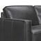 Homeroots Black Leather L Shaped Three Piece Corner Sectional 548958 - alternate 2