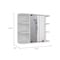 Homeroots 24" White Wood Floating Double Door Bathroom Vanity And Medicine Cabinet With Mirror 478209 - alternate 2