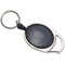 Advantus Ring, Key, Crb Reel, Smk, PK6, Smoke, Nylon, Acrylonitrile Butadiene Styrene (ABS), Badge Holder, 6 PK 75553 - alternate 1
