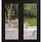 Vdomdoors Front Exterior Prehung Metal-Plastic Double Doors Clear Glass / MANUX 8666 Matte Black / Office Com MANUX8666DEXD-BLK-W72xH80-LH-I - alternate 1