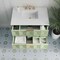 James Martin Vanities Emmeline 36'' Single Vanity, Pistachio w/ 3 CM White Zeus Top D100-V36-PST-3WZ - alternate 3