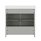 Flash Furniture Haven 36in. Vanity w/Sink, Storage Cabinet w/Blk Hardware, Bottom Drawer, Marble Countertop, Gry FS-BN-4-36-KD-GY-HDBLK-GG - alternate 3