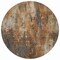Homeroots 8' Rust Gray And Ivory Round Abstract Washable Indoor Outdoor Area Rug 617664 - alternate 2