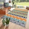 World Rug Gallery Contemporary Boho Indoor/Outdoor Area Rug 10 ft x 14 ft Multi 5559MULTI10X14 - alternate 1