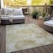 Homeroots 9' X 12' Beige Tan And Ivory Floral Washable Indoor Outdoor Area Rug 588532 - alternate 3