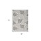 Homeroots 4' X 6' Gray Black And Ivory Palm Leaf Indoor Outdoor Area Rug 552520 - alternate 2