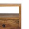 Homeroots 20" Brown Solid Wood Two Drawer Nightstand 651551 - alternate 3