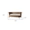 Homeroots 62in Beige And Gold Velvet Loveseat 489287 - alternate 2