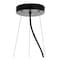 Jonathan Y Loki 22" 3-Light Adjustable Metal LED Chandelier, Brushed Nickel/Black JYL6128A - alternate 6