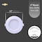 Goodlite LED Round, Recessed Ultra Slim Baffle-Trim Fixture, SB4/12W/R/LED/5CCT 1000 Lumens, 12W G-97822 - alternate 2