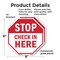 Signmission Stop Check in Here, 6 inch X 6 inch, Plastic Sign, 2PK OC-P-2PACK-6-312 - alternate 3