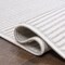 Jonathan Y Cole Modern Minimalist Pinstripe High-Low White/Silver 4 ft. x 6 ft. Area Rug CAR101C-4 - alternate 3