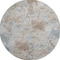 Homeroots 8' Midnight Ivory And Coffee Round Abstract Washable Indoor Outdoor Area Rug 643597 - alternate 2