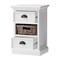 Homeroots 24" White Solid Wood Two Drawer Nightstand 397615 - alternate 2