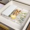 Martha Stewart Brody Clear Plastic Storage Organizer Bins W/ White Engineered Wood Lid, 3 Pack Medium, 7.5in x 3in BE-PB4516-3WD-CL-WH-MS - alternate 2