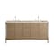 James Martin Vanities Kinnsden 72" Double Vanity, Weathered Oak w/ 3 CM Tajnar Eclos Top D680-V72-WTO-3TJR - alternate 1