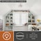 Vaxcel Estelle 3-Light 17 in W Polished Nickel Mid-Century Modern Sputnik Semi Flush Ceiling Fixture C0163R - alternate 4