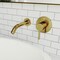 Vigo Olus Single Handle Wall Mount Bathroom Faucet in Matte Brushed Gold VG05001MG - alternate 3
