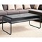 Homeroots 42" Gray and Black Concrete And Metal Sled Coffee Table With Shelf 490583 - alternate 3