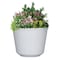 L&G 9.33 in. H X 12 in. W X 12 in. D X 12 in. D Polyresin Finola Planter White PVJ5012TWJ - alternate 2