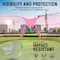 Bison Life Keystone, Safety Glasses, Anti-Scratch, Pink & Gray Lens, Frameless, 12 PK BL-KSSG1-CLBT-PGY-12 - alternate 2