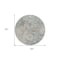 Homeroots 8' Green Blue And Gray Round Oriental Washable Indoor Outdoor Area Rug 587436 - alternate 3