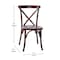 Flash Furniture Advantage Walnut X-Back Chair X-BACK-W - alternate 2