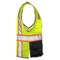 Dome75 Hi-Vis Safety Vest SM/MD Class ANSI/ISEA 107-2020 Class 2 , Zipper 6 Pockets, 2 Mic Tab DV2125 - alternate 3