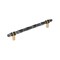 Amerock Carrione 8 inch 203mm Center-to-Center Marble Black/Champagne Bronze Cabinet Pull BP36663MBKCZ - alternate 1