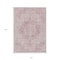 Homeroots 8' X 10' Pink Floral Medallion Washable Indoor Outdoor Area Rug 607917 - alternate 4