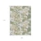 Homeroots 9' X 12' Ivory Wheat And Olive Green Botanical Leaves Washable Indoor Outdoor Area Rug 618410 - alternate 2