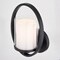 Vaxcel Princeton 1 Light Black Transitional Wall Sconce White Glass W0466 - alternate 3