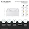 Kingston Brass 60-Inch Acrylic Rectangular 3-Wall Alcove Tub Combo with Waste and Overflow Drain, Left Hand Drain CVTAP603222L3 - alternate 2