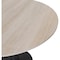 Leisuremod Bristol Modern Round Dining Table - MDF Wood Top with Powder Coated Steel Base BTBL-31NWST - alternate 3