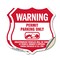 Signmission No Parking Without Permit Shield Sign Wa, 12 inch X 12 inch, Vinyl Decal, 2PK SHI-D-2PACK-12-398 - alternate 1
