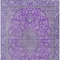 Homeroots 5' X 8' Purple And Gray Medallion Washable Indoor Outdoor Area Rug 616293 - alternate 3