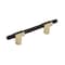 Amerock Urbanite 3-3/4 in 96 mm Center-to-Center Brushed Gold/Matte Black Cabinet Pull BP77896BGLMB - alternate 1