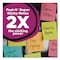 Post-It Super Sticky Pads in Energy Boost Collection Colors, 3 x 3, Limeade, 90 Sheets/Pad, 5PK 654-5SSLE - alternate 6