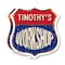 Signmission Timothy's Workshop, 6 inch X 6 inch, Plastic Sign, 2PK SHI-P-2PACK-6-489-TIMOTHY - alternate 1
