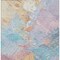 Homeroots 10' X 14' Teal Blue Gold And Pink Abstract Washable Indoor Outdoor Area Rug 618561 - alternate 2