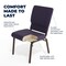 Flash Furniture Hercules Church Chair, 19-1/4 in W 25" L 33-1/4" H, Fabric Seat FD-CH02185-GV-ROY-GG - alternate 4