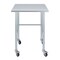 Amgood 24in D x 30in L Stainless Steel Open Base Table, 3in Casters AMG WT-2430-RCB-WHEELS-Z - alternate 3