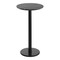 Flash Furniture Commercial 24" Black Faux Marble HPL Tabletop with Black Bar Height RD Base ST-RD24-BKMAR-TR18B-GG - alternate 1