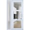 Vdomdoors Front Exterior Prehung FiberGlass Door Clear Glass See-through / Manux 8555 White Silk Clear Glass MANUX8555EXD-WS-W30+16 x H80-RH - alternate 1