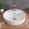 Eago EAGO BA141 18" ROUND CERAMIC ABOVE MOUNT BATHROOM BASIN VESSEL SINK BA141 - alternate 2
