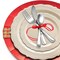 Smarty Had A Party 10" Ivory Vintage Round Disposable Plastic Dinner Plates (120 Plates), 120PK 860IV-CASE - alternate 3