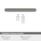 Amerock Revolve 3-3/4 inch (96mm) Center-to-Center Satin Nickel Cabinet Pull, 10PK 10VMP36852G10 - alternate 2